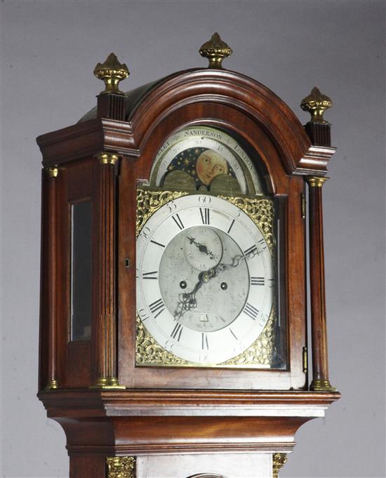 Robert Sanderson, London. An early 19th century mahogany eight day longcase clock, H.7ft 1.5in.